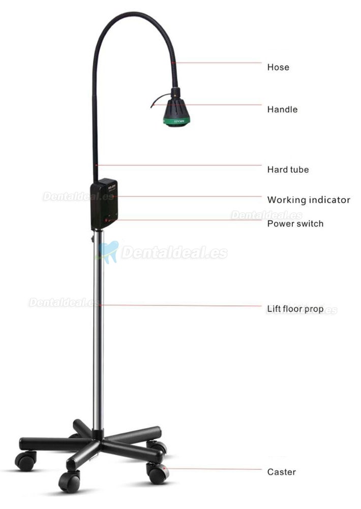 35W KWS KD-200-35W Lámpara Halógena de Exploración Médica con Suelo de Halógeno